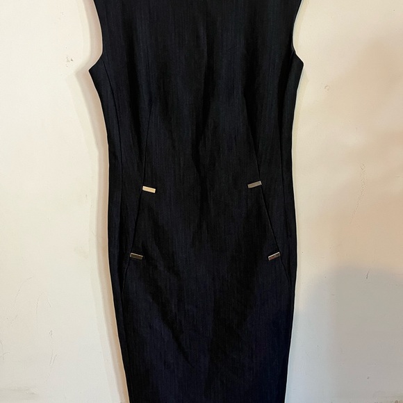 Calvin Klein Black Midi Dress - Picture 1 of 4